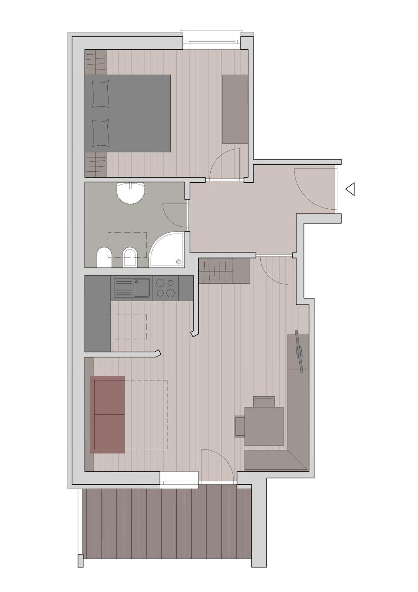 Residence Tombla オルティゼーイ 部屋 写真